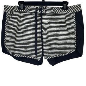 Billabong Striped Nautical Print Shorts (Size:11, Color:Navy-Blue, White)